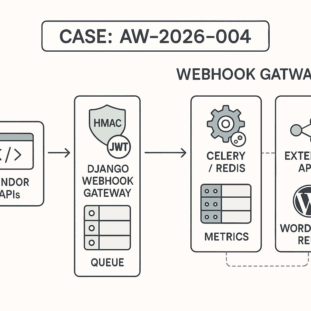 Building a secure, idempotent webhook ingestion pipeline for AI automations (Django + WordPress)