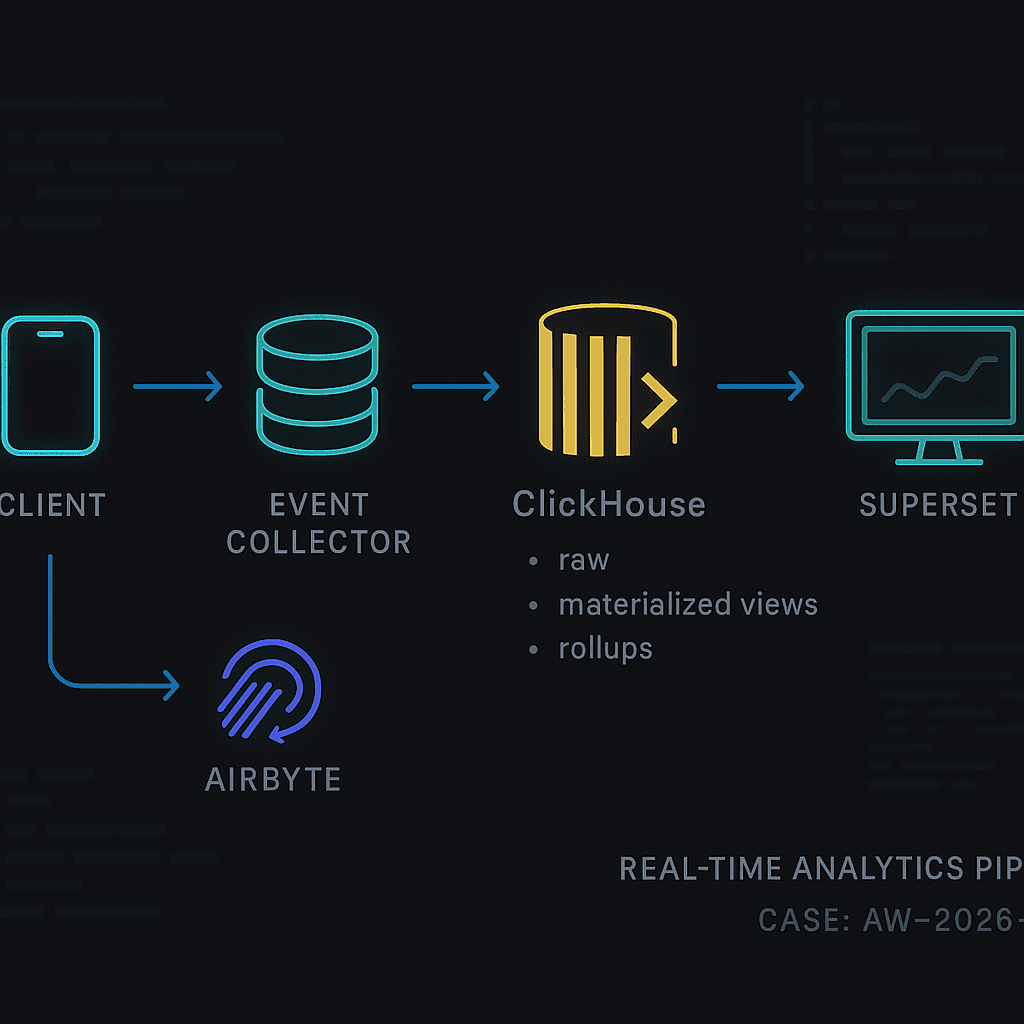 Real-Time Product Analytics with ClickHouse, Airbyte, dbt, and Superset
