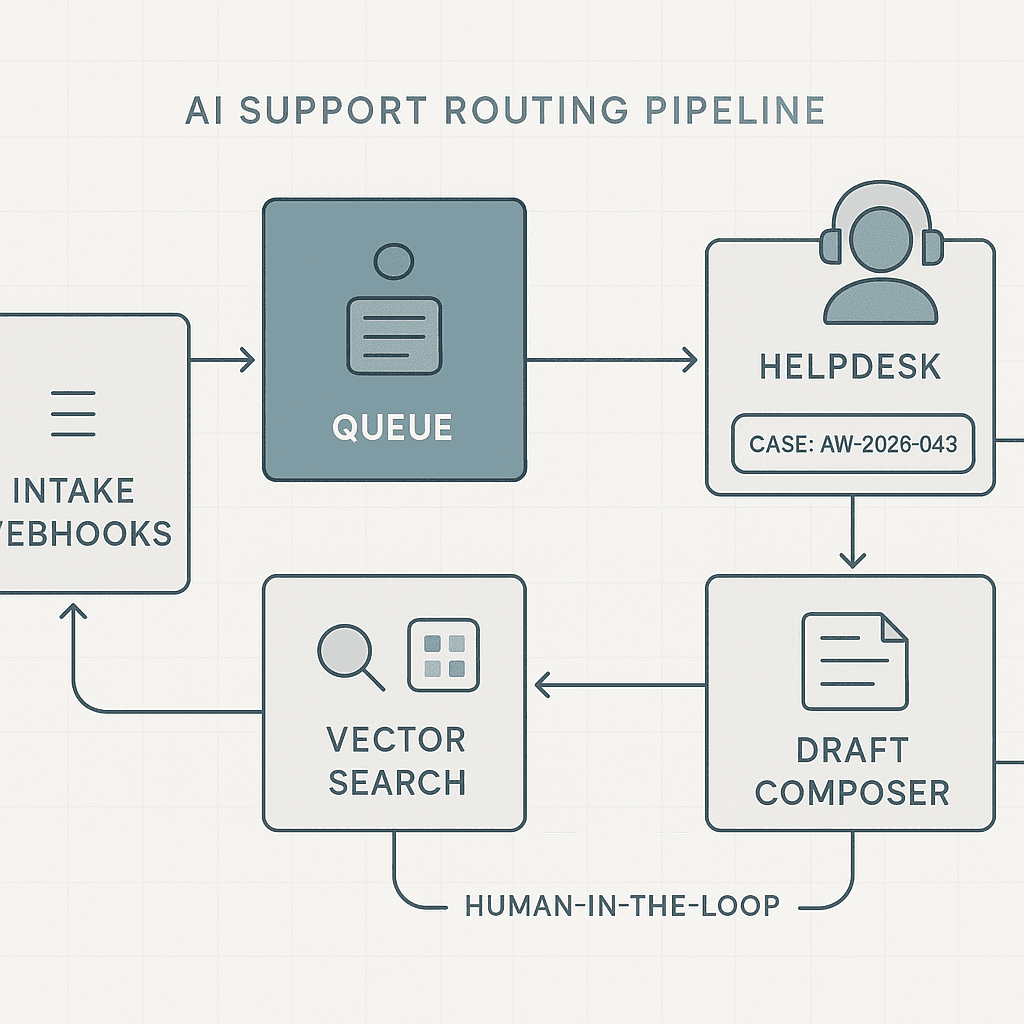 Deploying an AI Support Router: 3‑Week Build, Architecture, and ROI