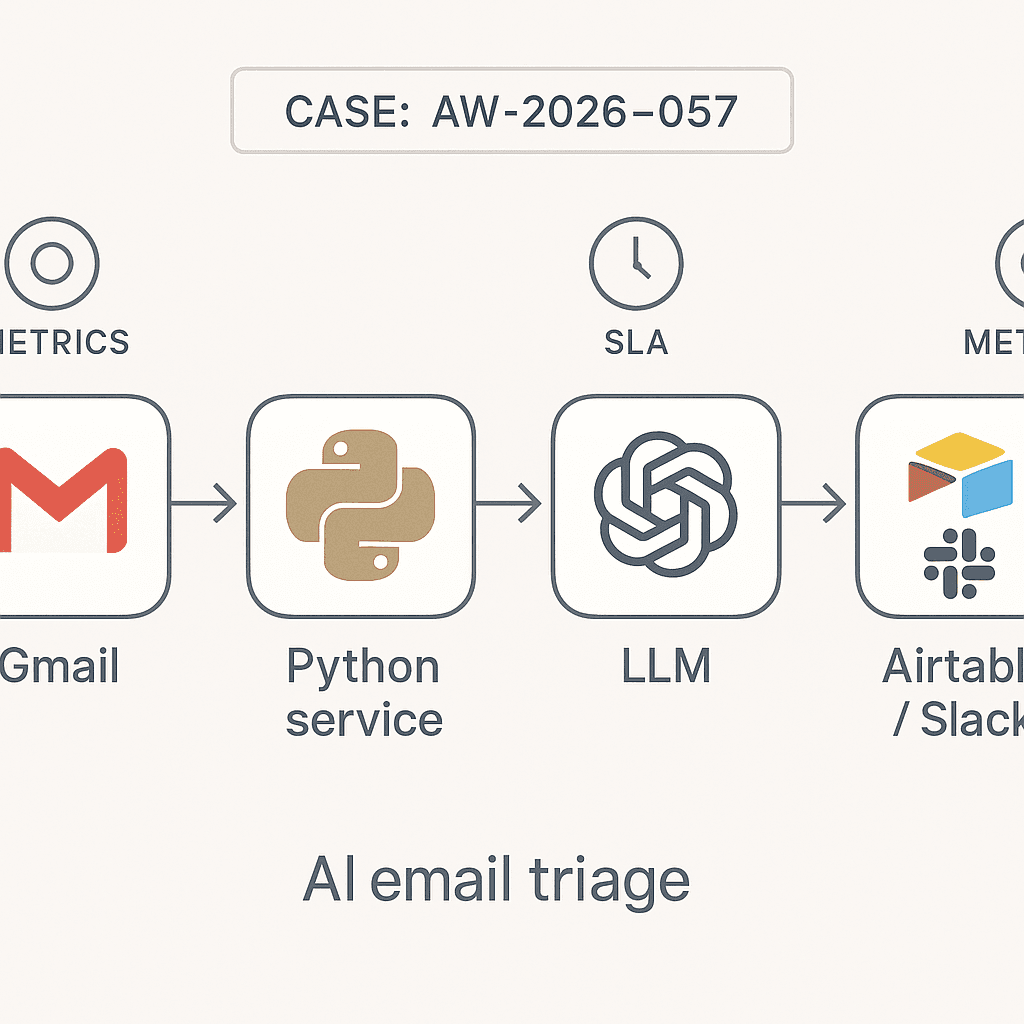 Inbox To Revenue: Deploying an AI Triage Router For Customer Ops (Gmail → Slack → Airtable)